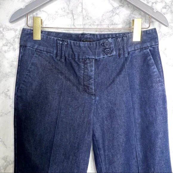 EDITOR Wide Leg Jean Denim Dress Pants - Picture 4 of 7